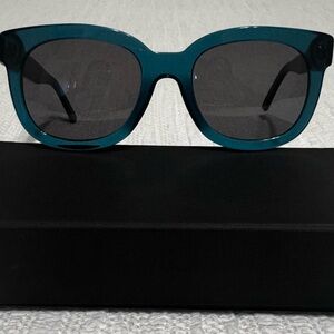 Andy Wolf Salvatore Sunglasses Teal w/Zeiss Lenses